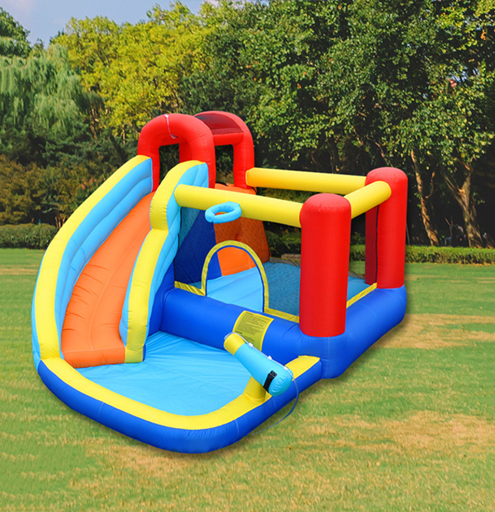Trampoline water slide home children inflatable castle indoor and outdoor climbing ladder trampoline amusement park naughty castle