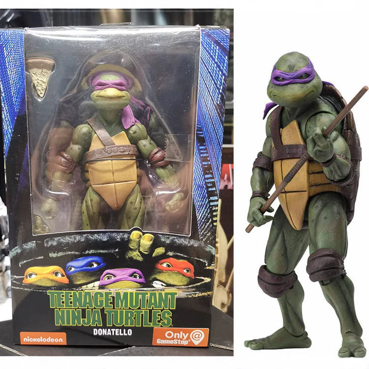 Teenage Mutant Ninja Turtles 1990 Movie TMNT Limited Edition 7-inch Articulated Figure Toys Doll Model ﻿