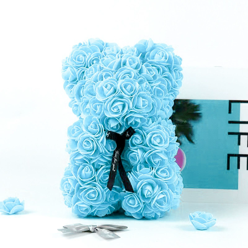 Eternal Flower Rose Bear Gift Box Valentine's Day Christmas Birthday Gift Hug Heart Bear Girl