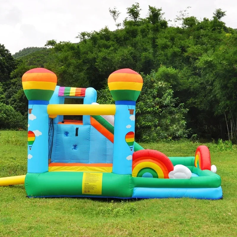 Indoor children inflatable castle small home slide outdoor trampoline naughty castle