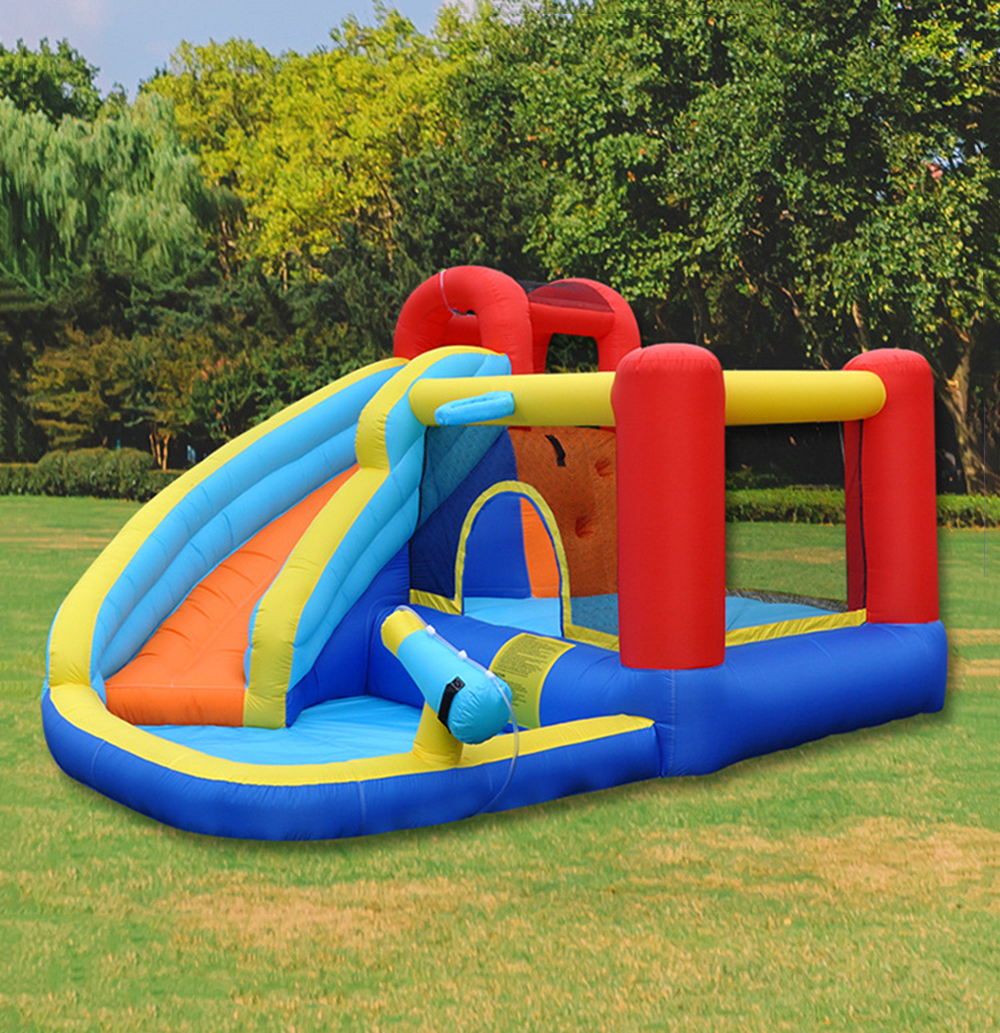 Trampoline water slide home children inflatable castle indoor and outdoor climbing ladder trampoline amusement park naughty castle