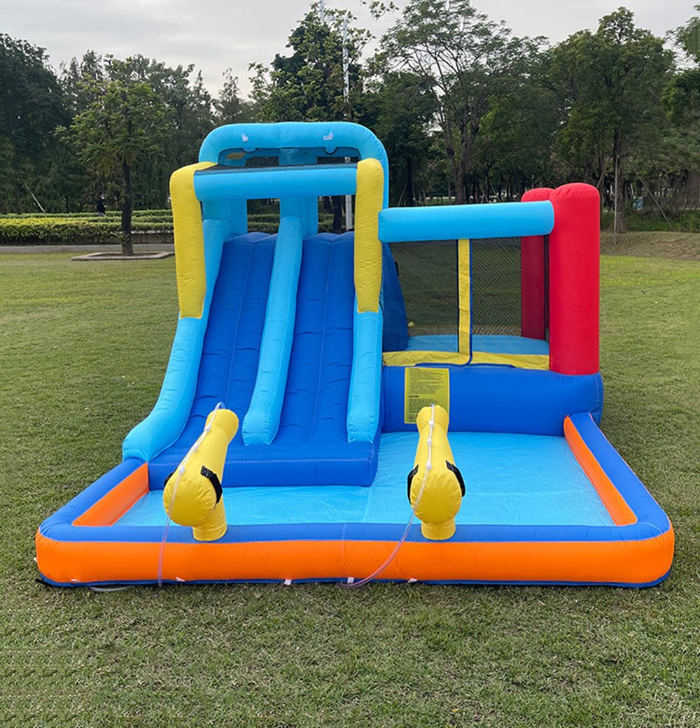 Small inflatable slide outdoor water play inflatable castle indoor trampoline