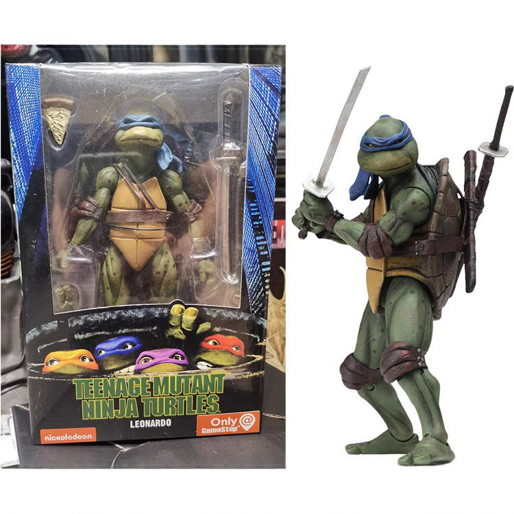 Teenage Mutant Ninja Turtles 1990 Movie TMNT Limited Edition 7-inch Articulated Figure Toys Doll Model ﻿