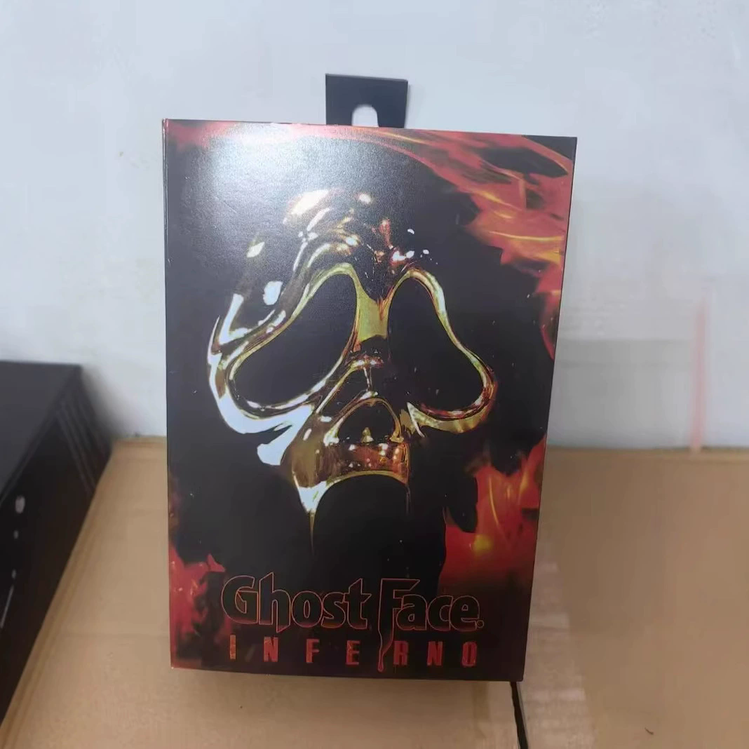 NECA Scream, Deadly Shout, Ghost Face Killer - Deluxe Edition 7-inch Articulated Figure Toys Doll Model