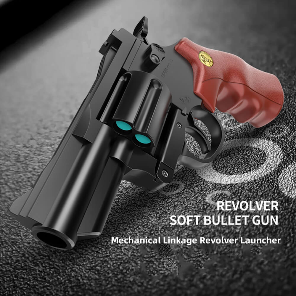 Revolver Toy Gun Soft Bullet Ejection Toys Shoot Toys