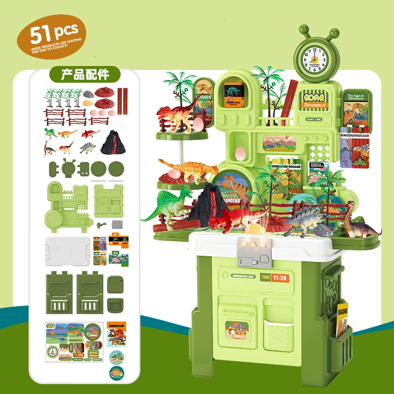 children's play house multifunctional kitchen table toy educational simulation spray cooking set for boys and girls