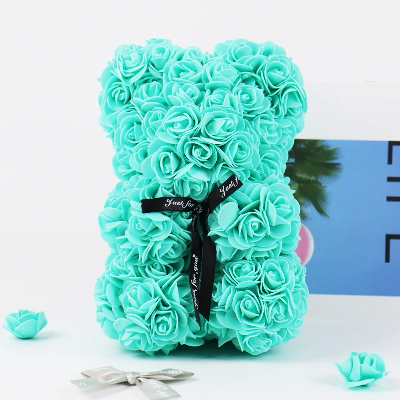 Eternal Flower Rose Bear Gift Box Valentine's Day Christmas Birthday Gift Hug Heart Bear Girl
