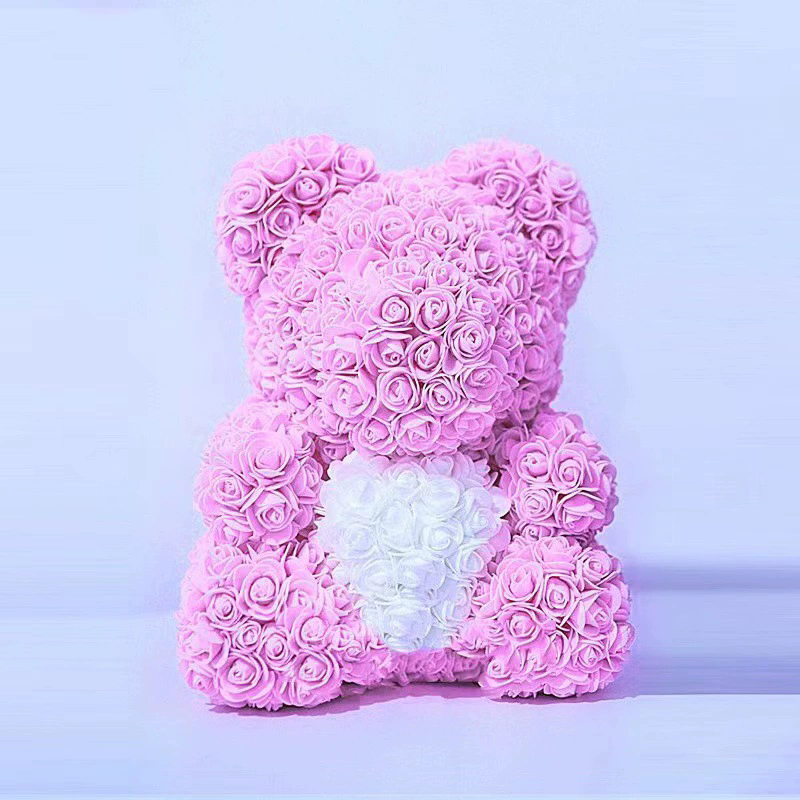 Eternal Flower Rose Bear Gift Box Valentine's Day Christmas Birthday Gift Hug Heart Bear Girl