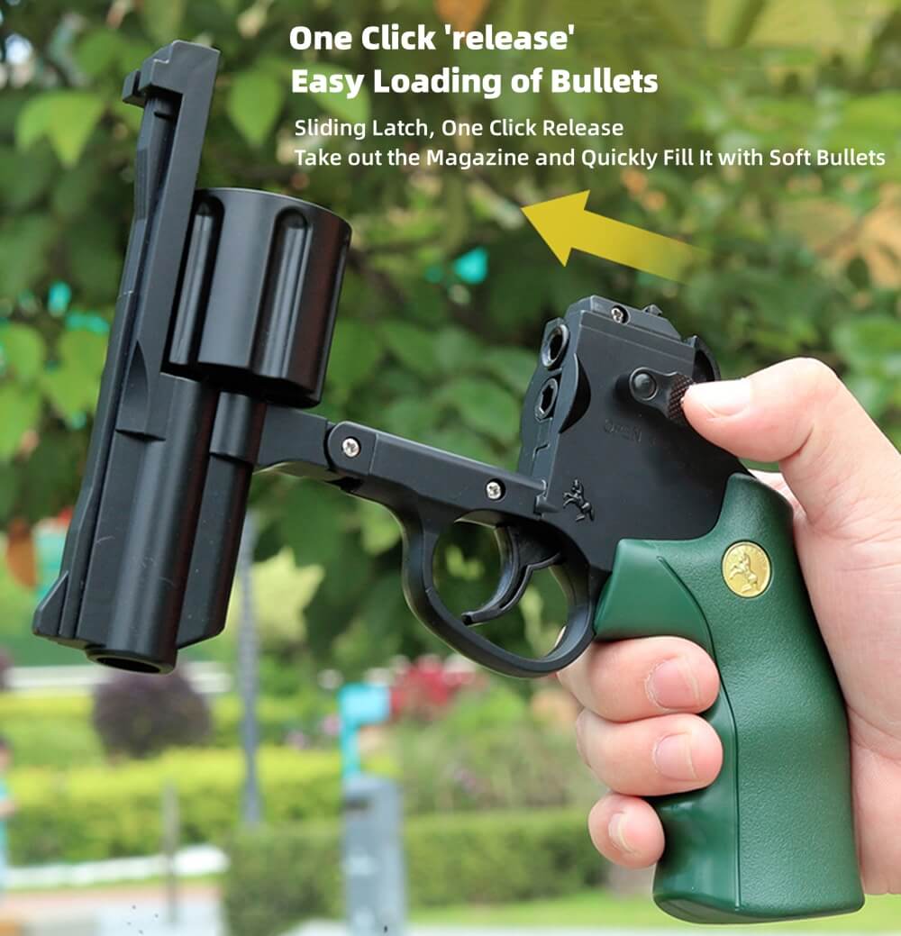 Revolver Toy Gun Soft Bullet Ejection Toys Shoot Toys
