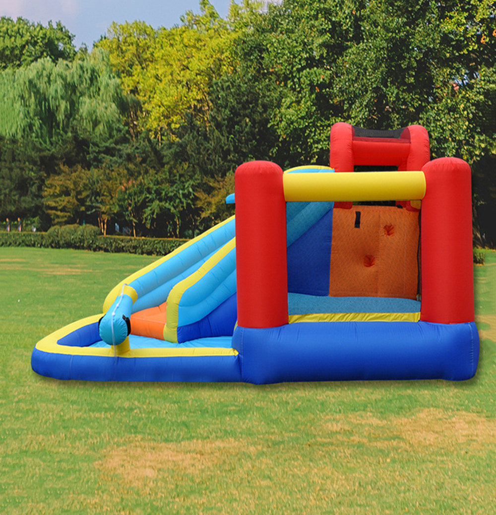 Trampoline water slide home children inflatable castle indoor and outdoor climbing ladder trampoline amusement park naughty castle