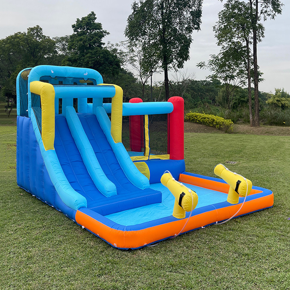 Small inflatable slide outdoor water play inflatable castle indoor trampoline