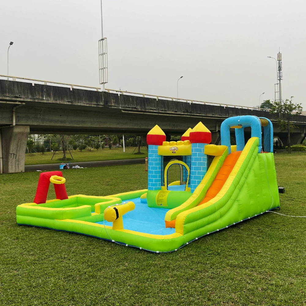 Children's inflatable castle multifunctional water slide indoor inflatable trampoline children's playground