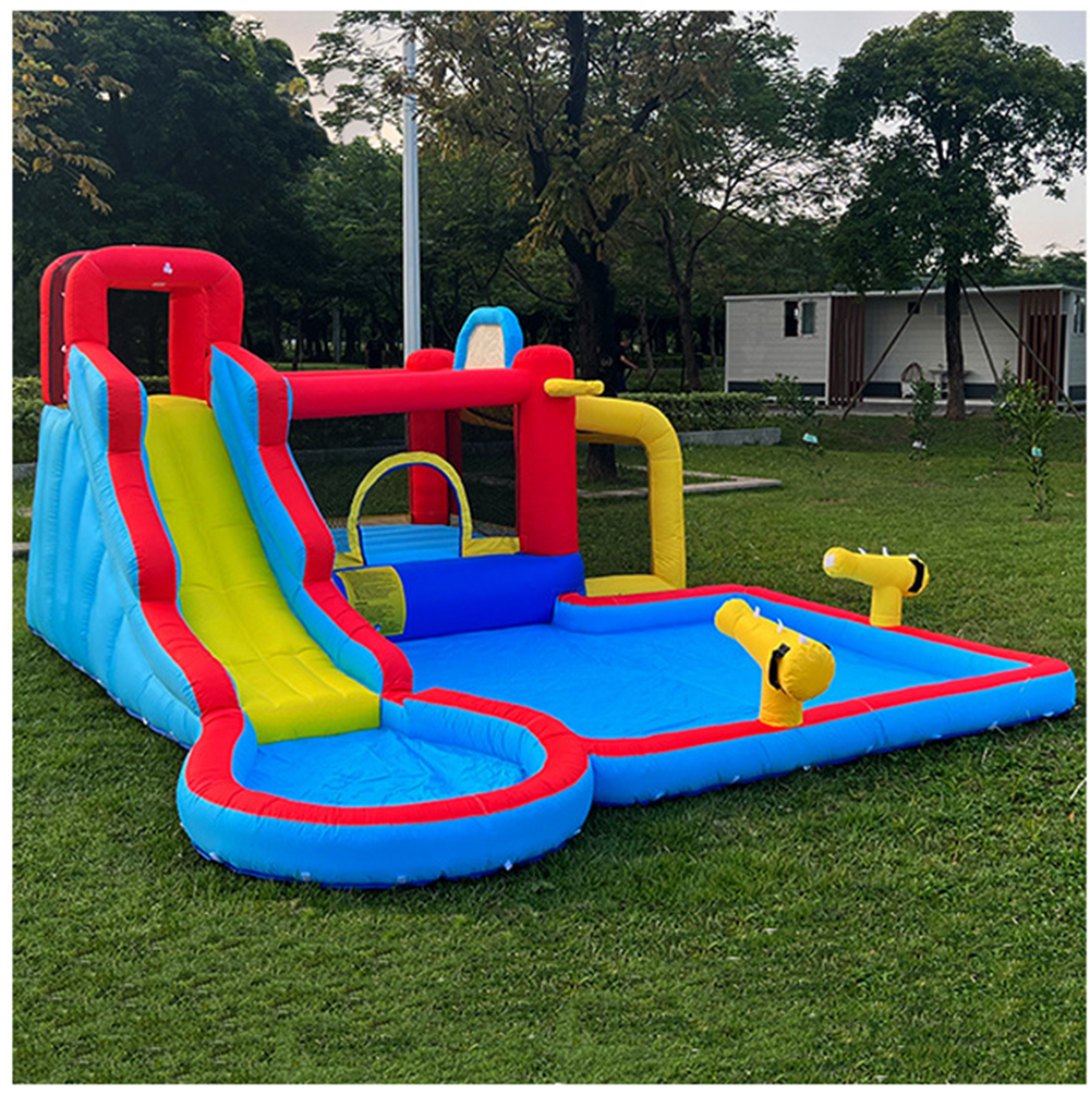 Children inflatable castle indoor trampoline bounce house outdoor medium water pool slide amusement equipment