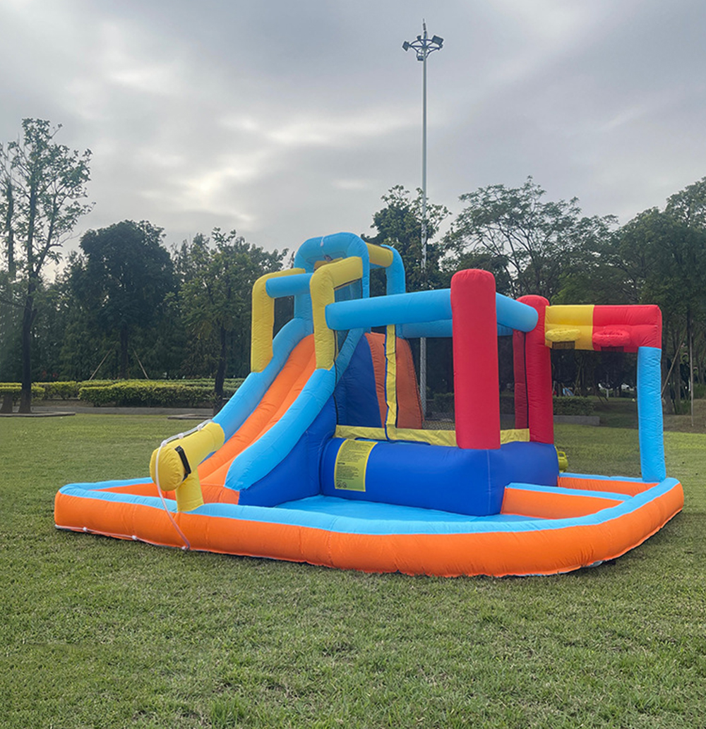 Children inflatable castle indoor trampoline outdoor water slide trampoline amusement equipment