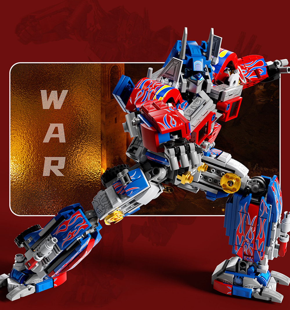 High-end version of Optimus Prime 813 particles Building block Transformers robot mecha assembly toys