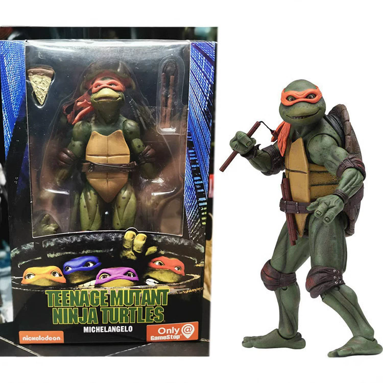 Teenage Mutant Ninja Turtles 1990 Movie TMNT Limited Edition 7-inch Articulated Figure Toys Doll Model ﻿