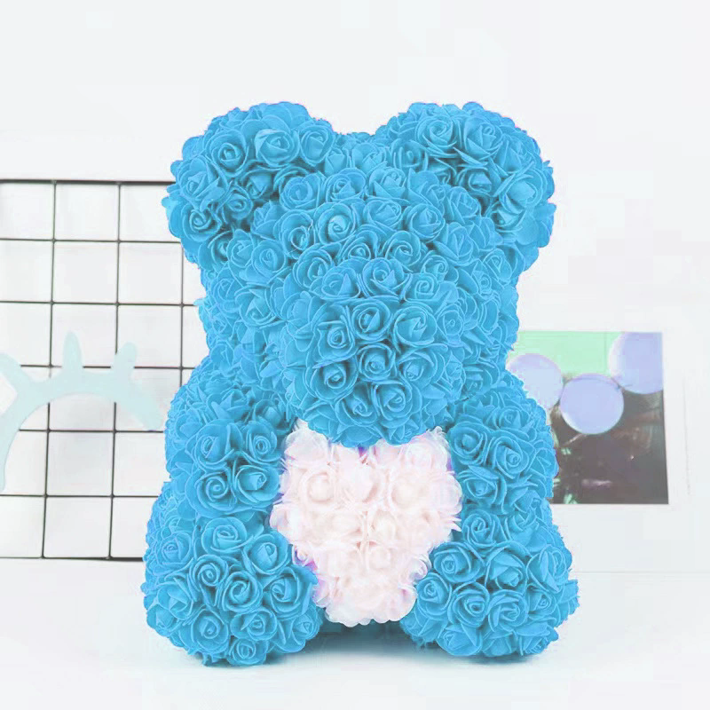 Eternal Flower Rose Bear Gift Box Valentine's Day Christmas Birthday Gift Hug Heart Bear Girl