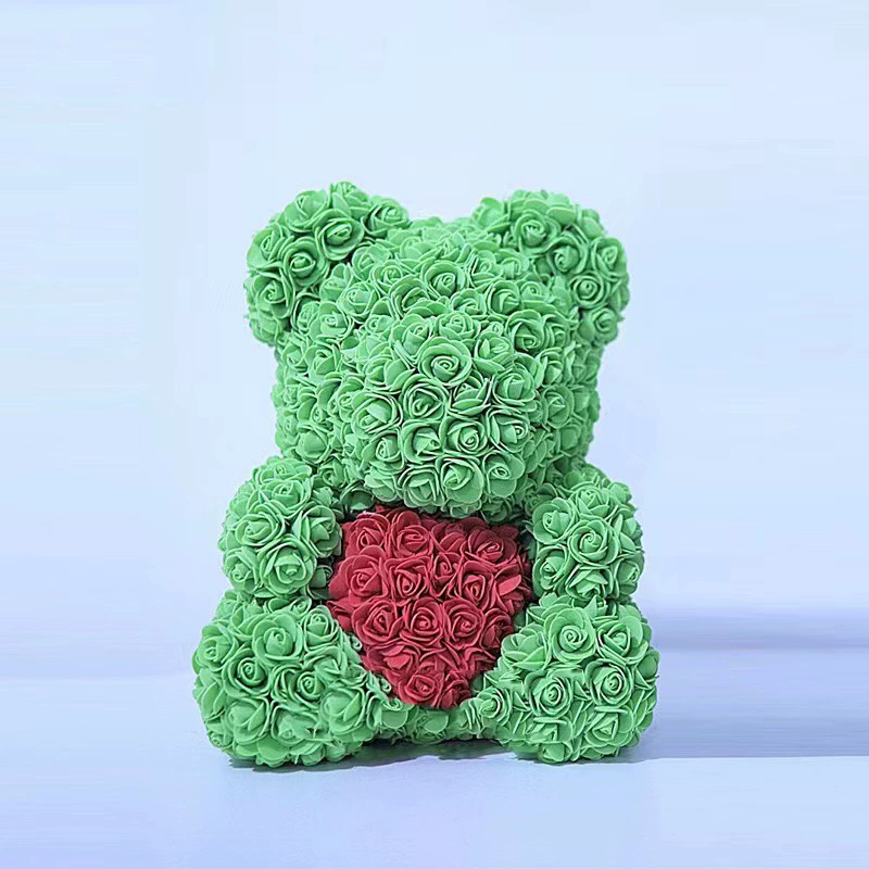 Eternal Flower Rose Bear Gift Box Valentine's Day Christmas Birthday Gift Hug Heart Bear Girl