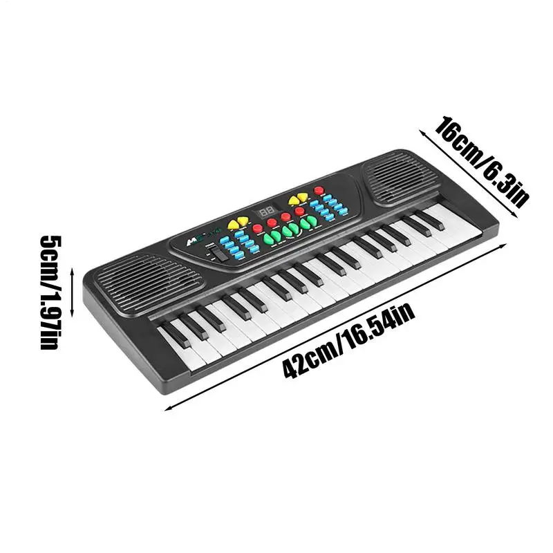 Piano Keyboard For Kids 37 Keys Digital Music Piano Keyboard With Microphone