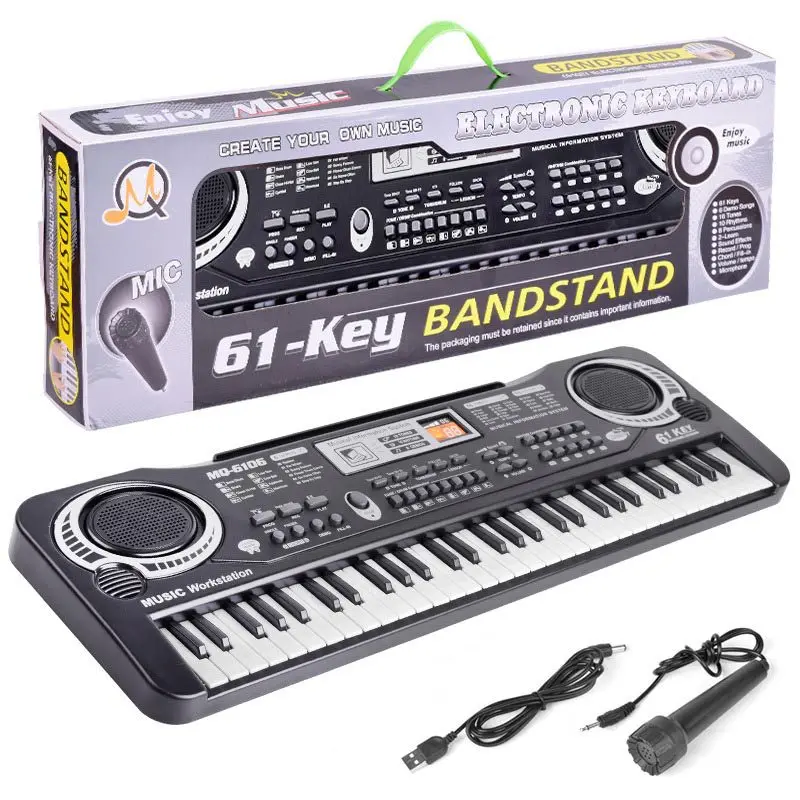 61 Keys Children Electronic Keyboard Piano with Microphone