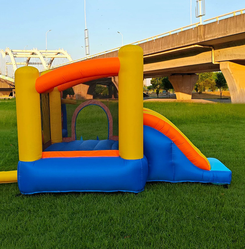 Home children inflatable castle slide indoor small jumping bed toys