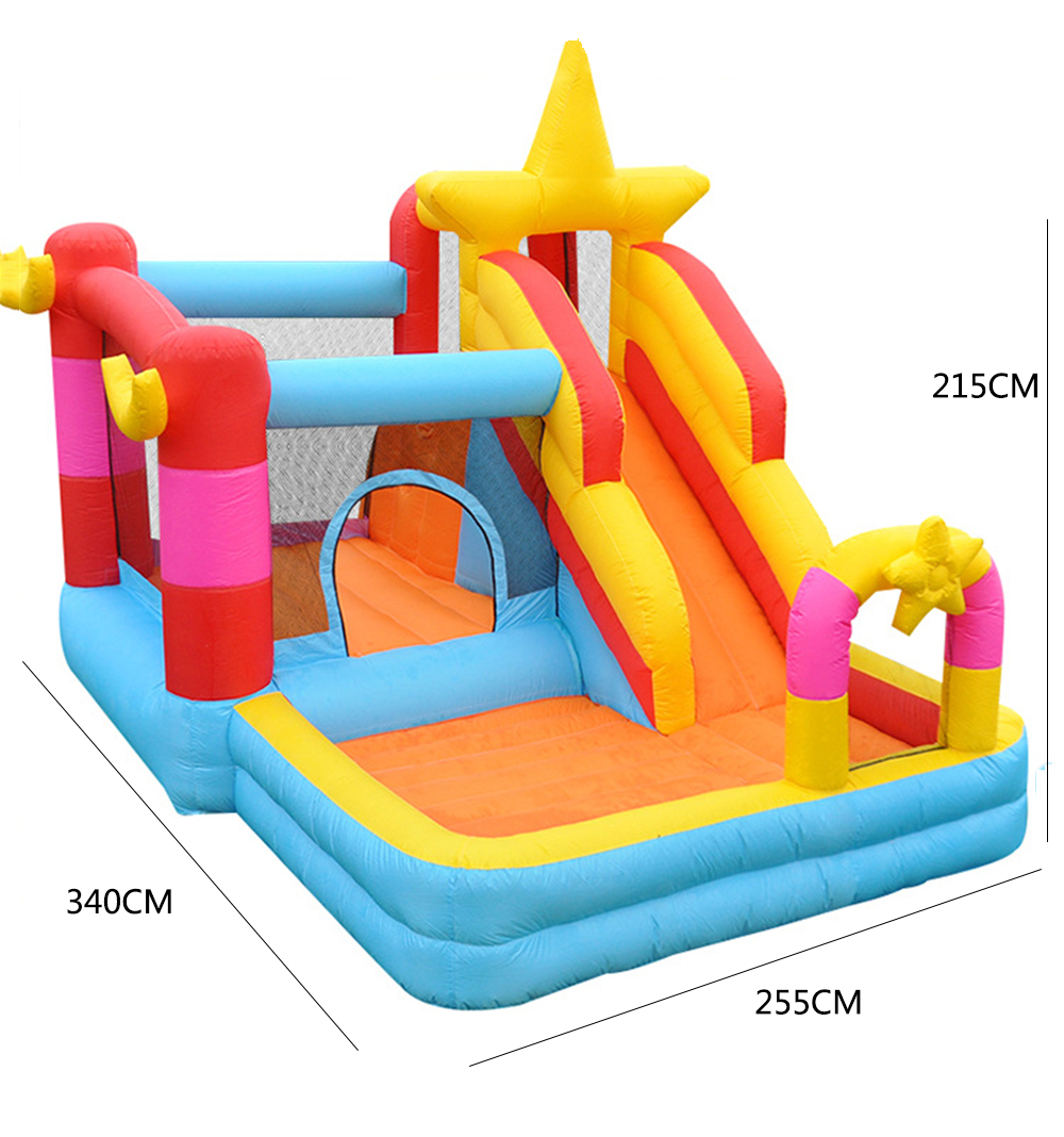 Children inflatable castle home trampoline indoor small slide outdoor inflatable trampoline amusement equipment