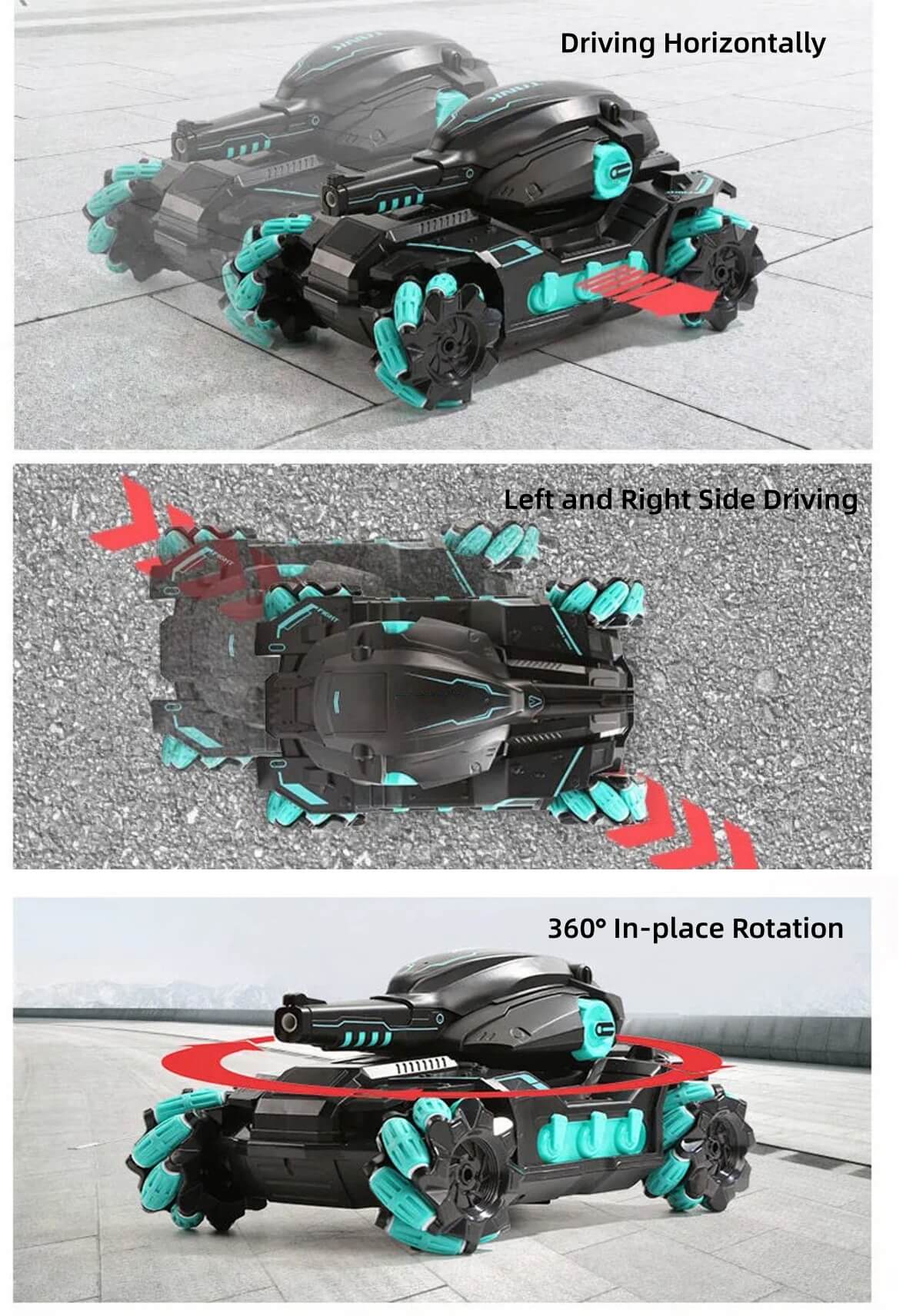 Remote Control Tank Shooting Water Bullets