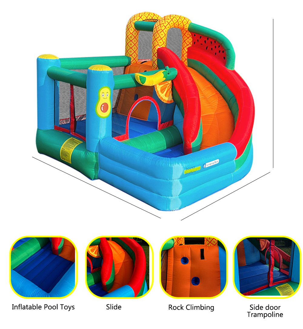Children's inflatable castle home climbing outdoor medium climbing trampoline indoor and outdoor slide