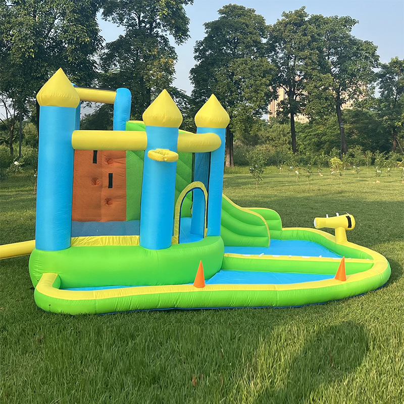 Children inflatable castle inflatable trampoline indoor jumping bed outdoor water slide amusement toys