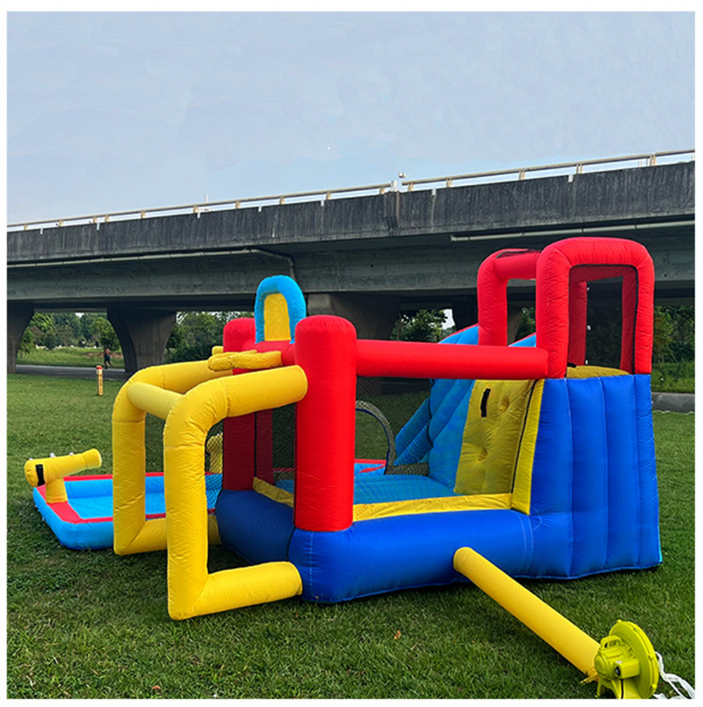 Children inflatable castle indoor trampoline bounce house outdoor medium water pool slide amusement equipment