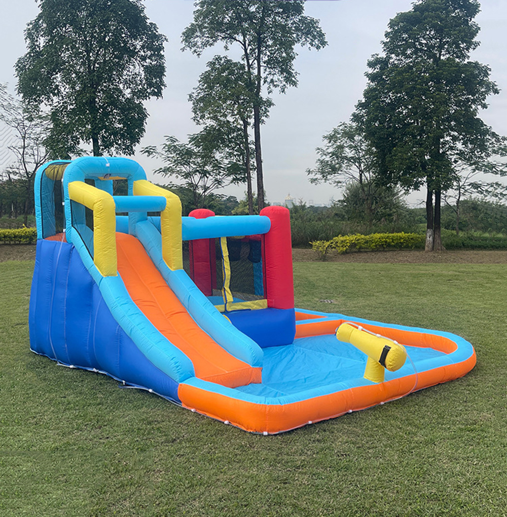 Children inflatable castle indoor trampoline outdoor water slide trampoline amusement equipment