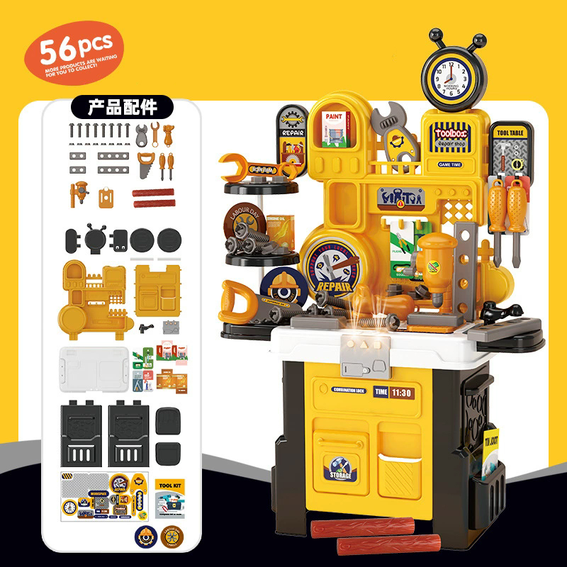 children's play house multifunctional kitchen table toy educational simulation spray cooking set for boys and girls