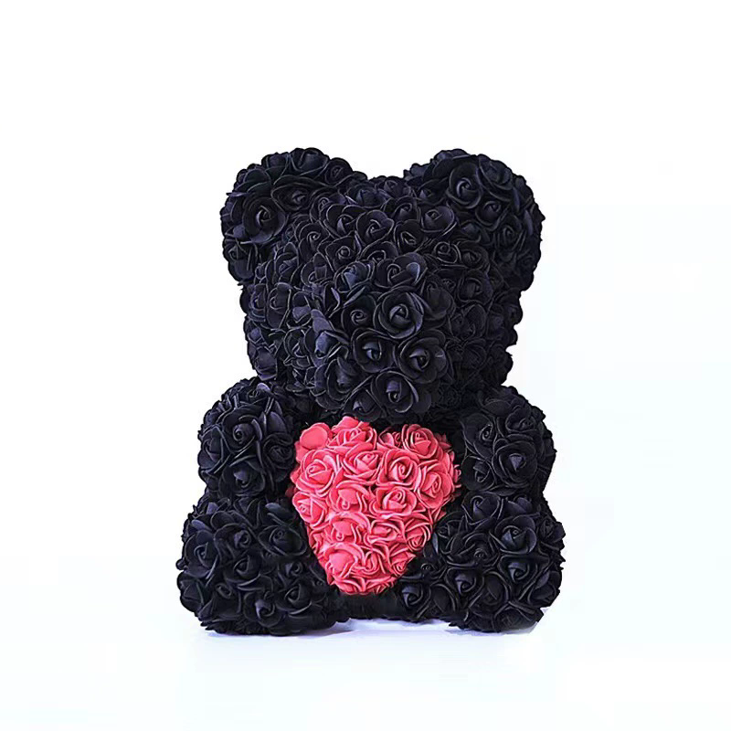 Eternal Flower Rose Bear Gift Box Valentine's Day Christmas Birthday Gift Hug Heart Bear Girl