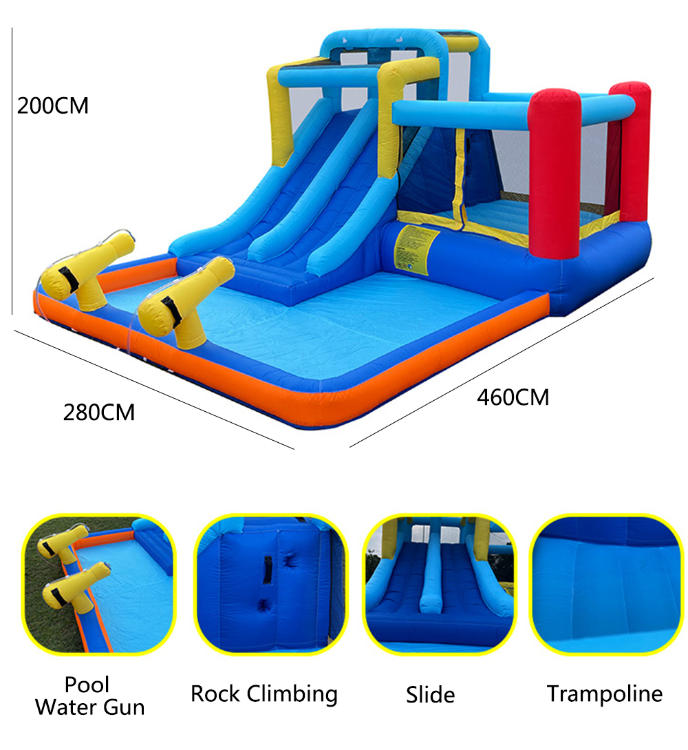 Small inflatable slide outdoor water play inflatable castle indoor trampoline