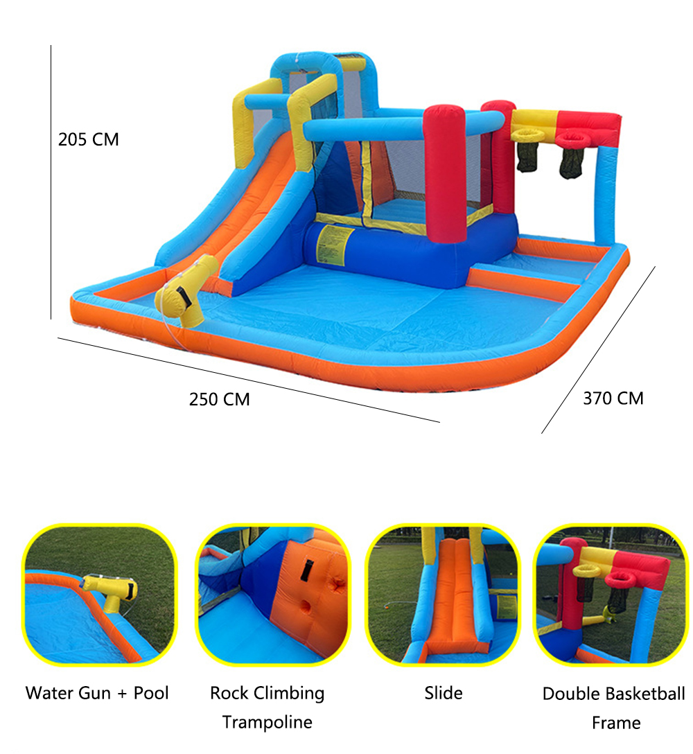 Children inflatable castle indoor trampoline outdoor water slide trampoline amusement equipment