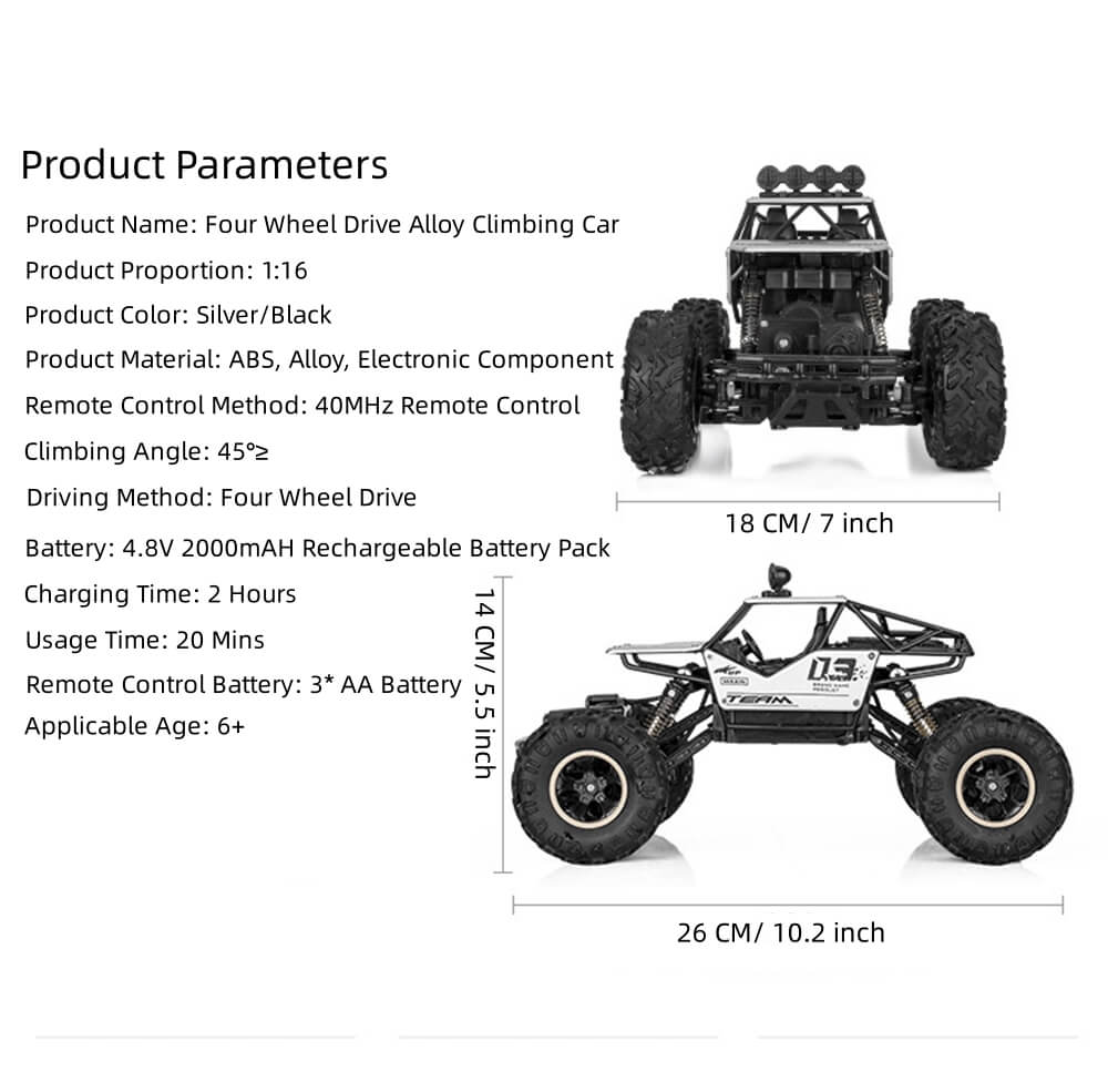 4WD All Terrain RC Car Toys