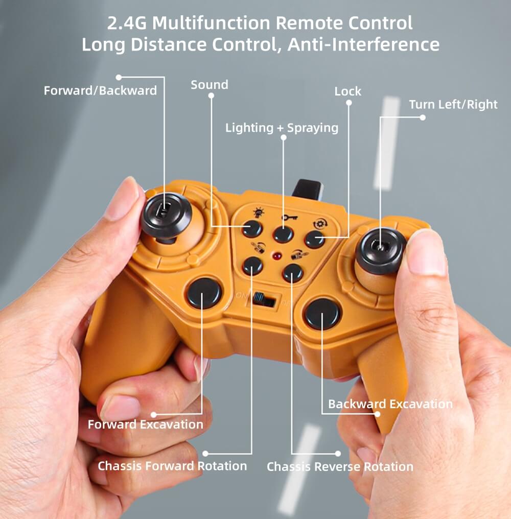 Remote Control Excavator Toys for Boys