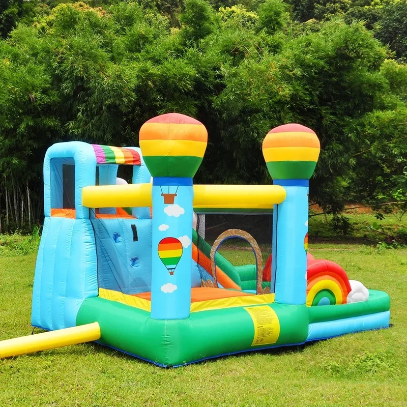 Indoor children inflatable castle small home slide outdoor trampoline naughty castle