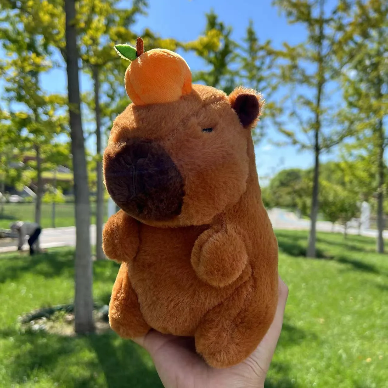 Cute Capibala Doll Plush Toy Simulation Capibara Anime Fluffty Toy Soft Stuffed Animals Doll Plush Christmas Gifts for Kids