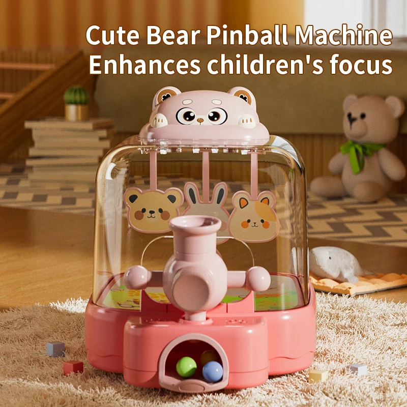 Children Shooting Game Catapult Toy Pinball Machines Shooting Gaming Console Doll Machine Puzzle Play Toy