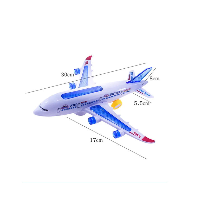Kids Aircraft Led Lights Music Airplane Toys Plane Model Electric Toy Boys