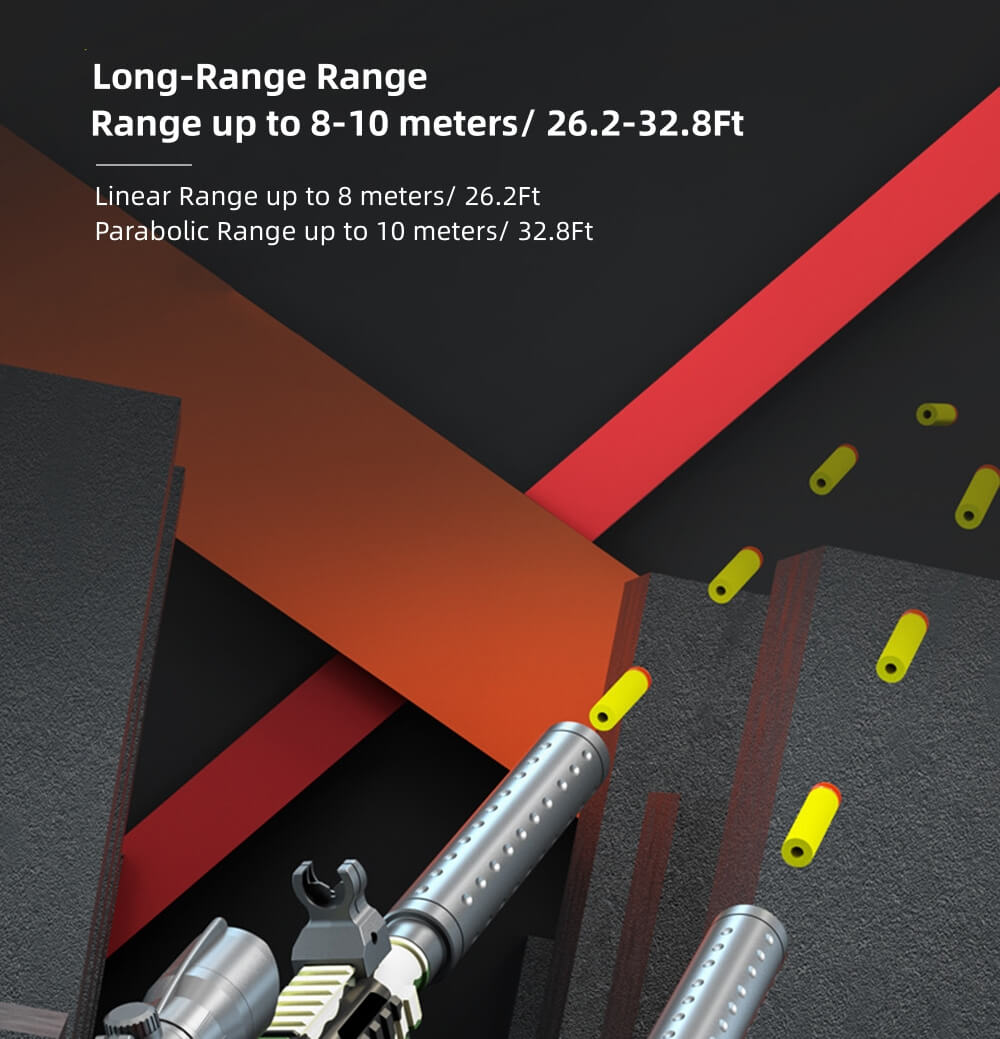 Electric Shoot Soft Bullet Toy Gun Submachine Gun with Scope