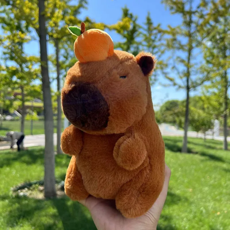 Cute Capibala Doll Plush Toy Simulation Capibara Anime Fluffty Toy Soft Stuffed Animals Doll Plush Christmas Gifts for Kids