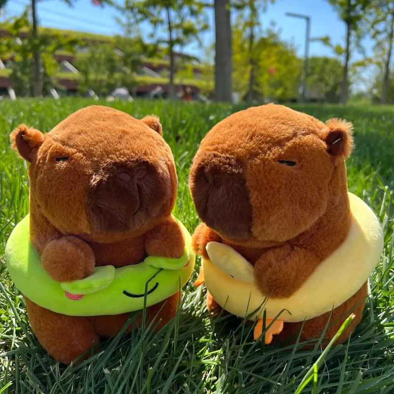 Cute Capibala Doll Plush Toy Simulation Capibara Anime Fluffty Toy Soft Stuffed Animals Doll Plush Christmas Gifts for Kids