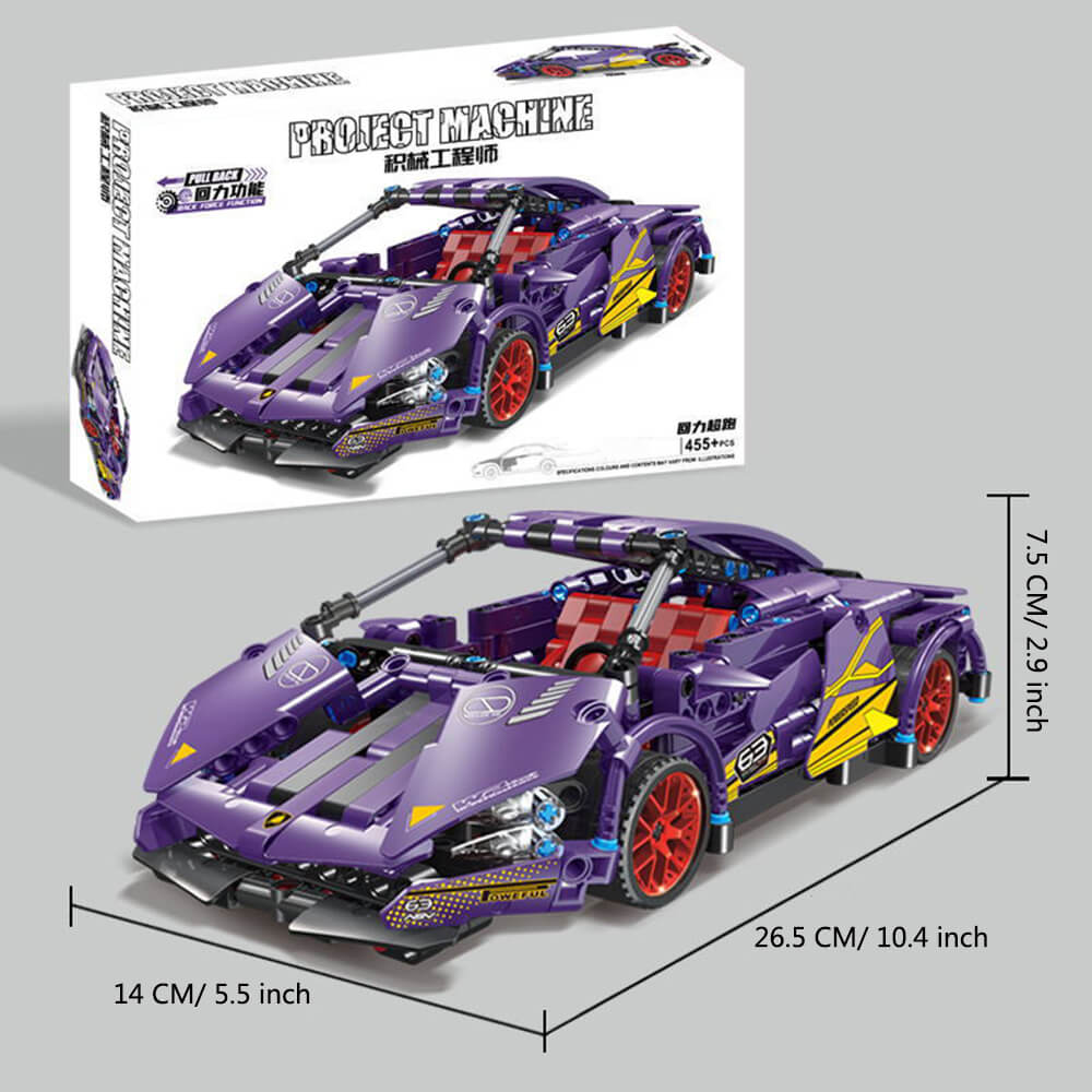 Pull Back Car Model Building Kit