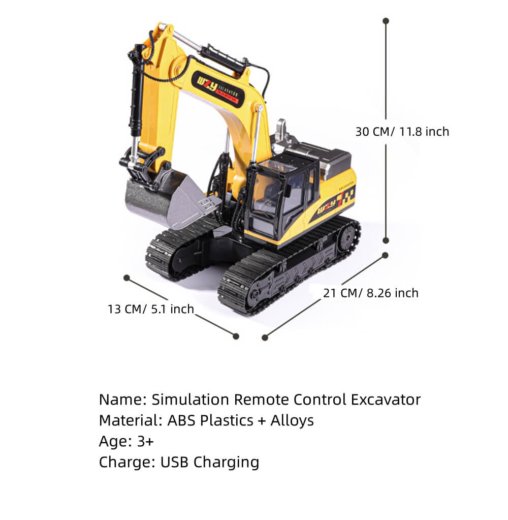 Remote Control Excavator Toys for Boys