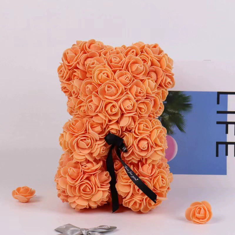 Eternal Flower Rose Bear Gift Box Valentine's Day Christmas Birthday Gift Hug Heart Bear Girl