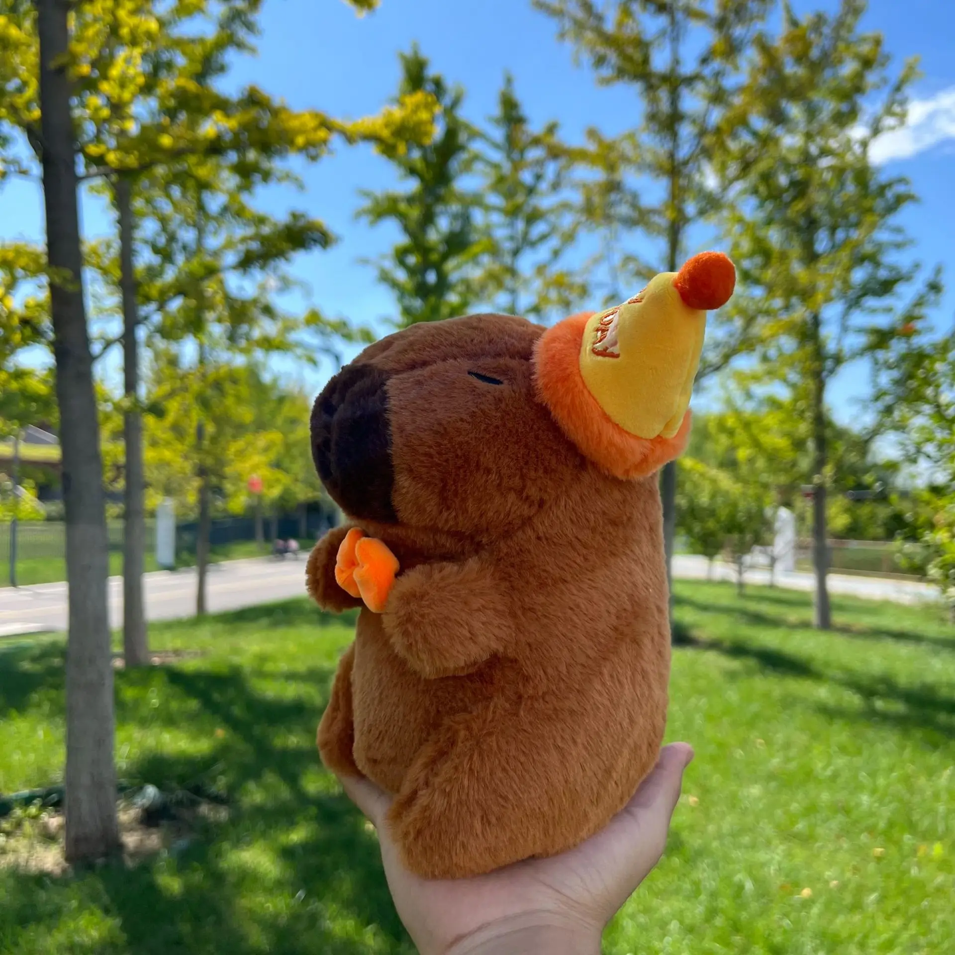 Cute Capibala Doll Plush Toy Simulation Capibara Anime Fluffty Toy Soft Stuffed Animals Doll Plush Christmas Gifts for Kids