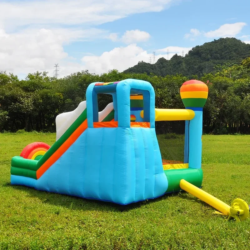 Indoor children inflatable castle small home slide outdoor trampoline naughty castle
