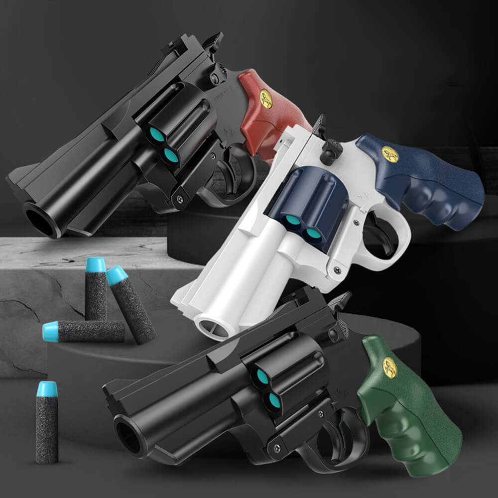 Revolver Toy Gun Soft Bullet Ejection Toys Shoot Toys